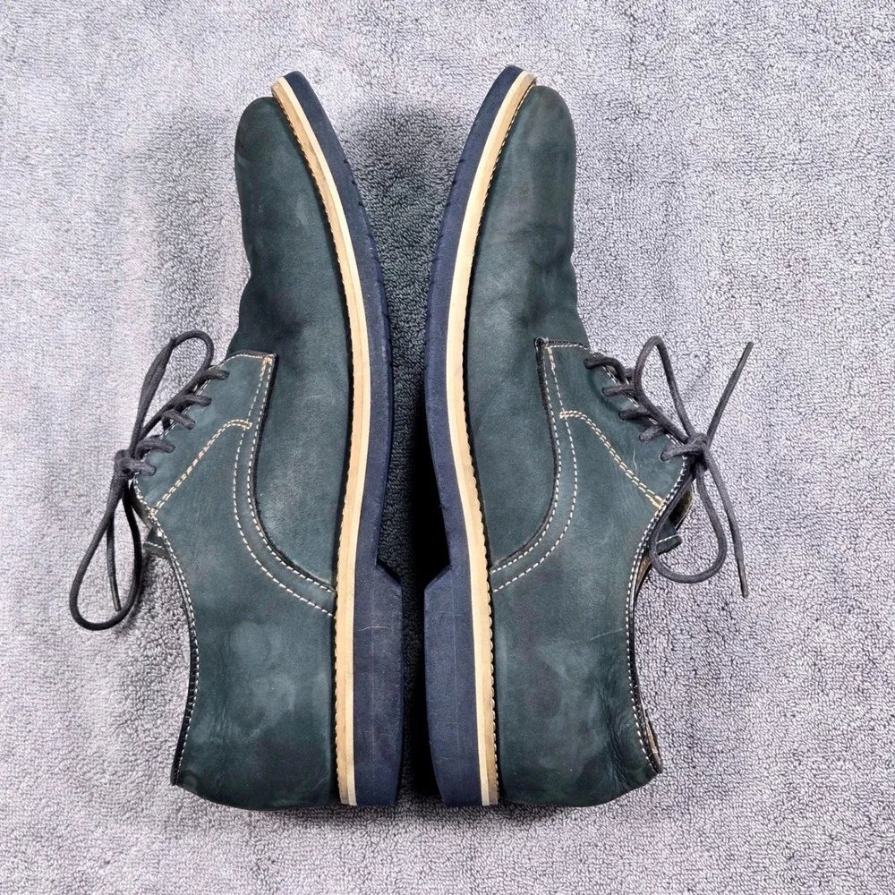 GH‎ Bass Clifton Derby Shoes Mens 10D Dark Teal Good Nubuck Leather Lace Up